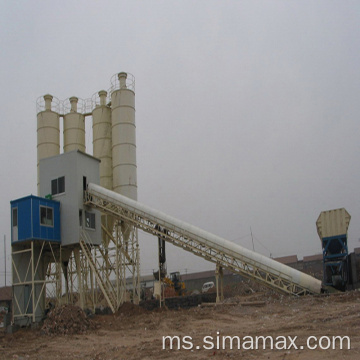 Eksport ke Angola HZS90 Stationary Concrete Batching Plant